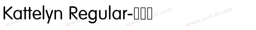 Kattelyn Regular字体转换 Kattelyn Regular字体转换